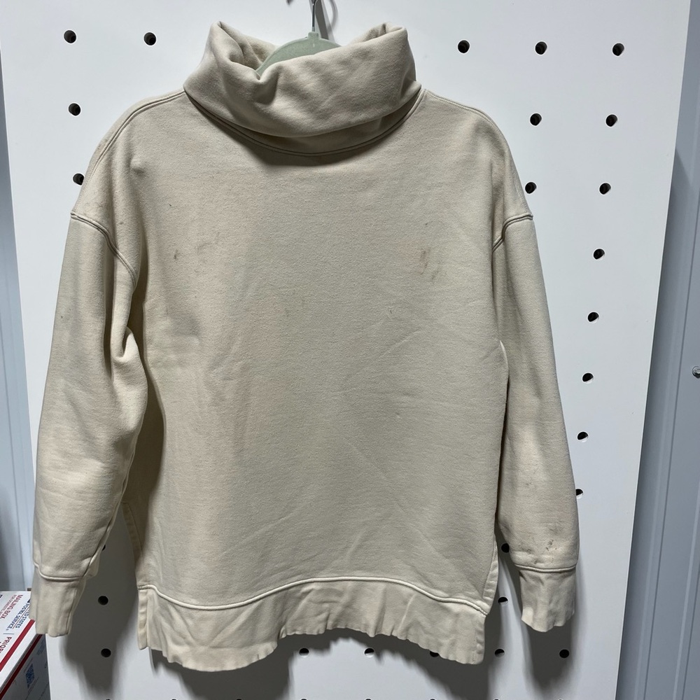 Athleta Cream Turtleneck Sweater Size XS